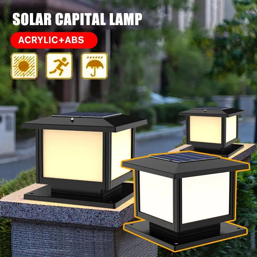 Solar Fence Light - Outdoor Solar Lamp for Garden, Gate, Wall, and Courtyard Decoration