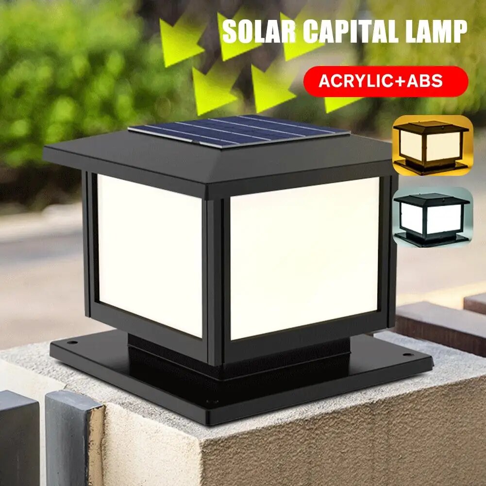 Solar Fence Light - Outdoor Solar Lamp for Garden, Gate, Wall, and Courtyard Decoration