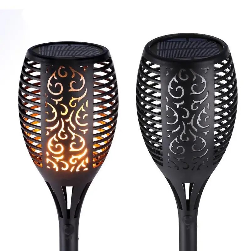 Solar Flame Torch Light - Waterproof Garden Decoration Outdoor Lawn Path Yard Patio Floor Lamp