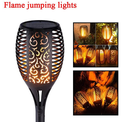 Solar Flame Torch Light - Waterproof Garden Decoration Outdoor Lawn Path Yard Patio Floor Lamp