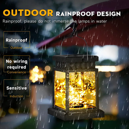 Solar Lantern Light - Portable LED Waterproof Outdoor Garden Hanging Lamp