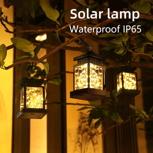 Solar Lantern Light - Portable LED Waterproof Outdoor Garden Hanging Lamp