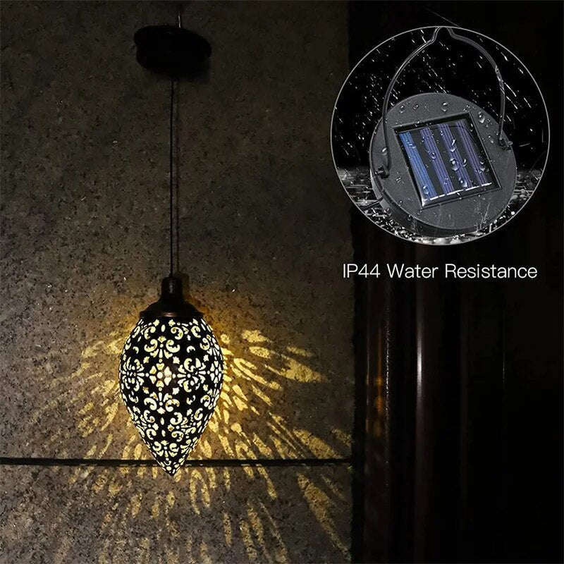 Solar LED Lantern Garland - Waterproof Garden Light for Outdoor Fairy Lighting and Decoration