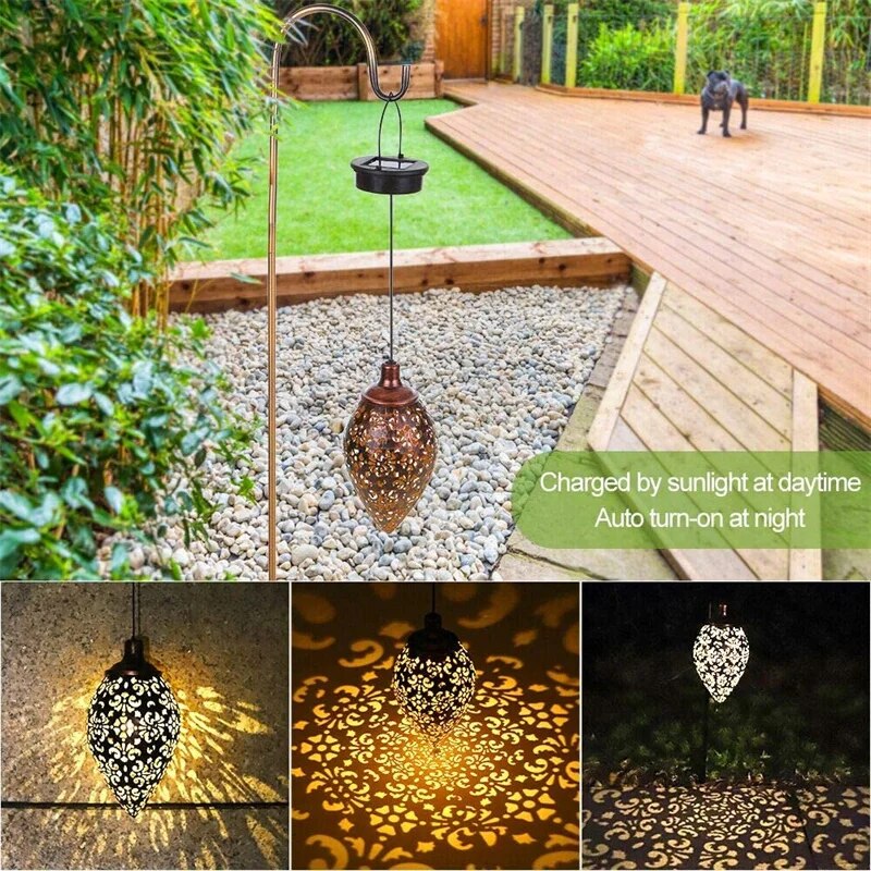 Solar LED Lantern Garland - Waterproof Garden Light for Outdoor Fairy Lighting and Decoration