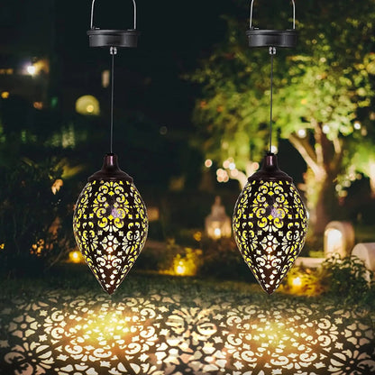 Solar LED Lantern Garland - Waterproof Garden Light for Outdoor Fairy Lighting and Decoration