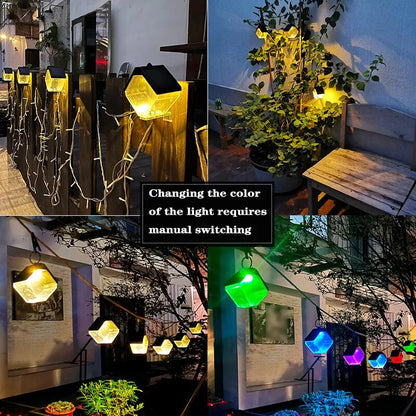 Wireless LED Solar Light - Colorful Waterproof Outdoor Decoration for Courtyard, Porch, and Garden