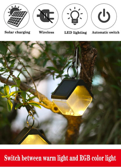 Wireless LED Solar Light - Colorful Waterproof Outdoor Decoration for Courtyard, Porch, and Garden