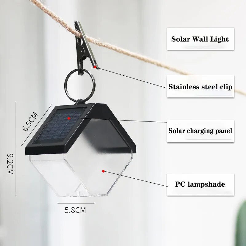 Wireless LED Solar Light - Colorful Waterproof Outdoor Decoration for Courtyard, Porch, and Garden