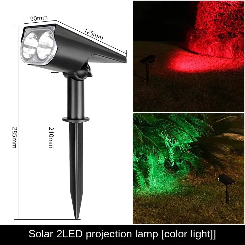 ZK40 Solar LED Light Adjustable Solar Spotlight Ground IP65 Waterproof Landscape Wall Lamp Outdoor Lighting Lawn Lights