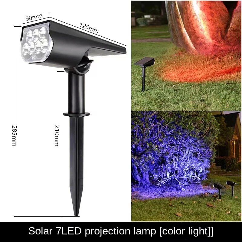 ZK40 Solar LED Light Adjustable Solar Spotlight Ground IP65 Waterproof Landscape Wall Lamp Outdoor Lighting Lawn Lights