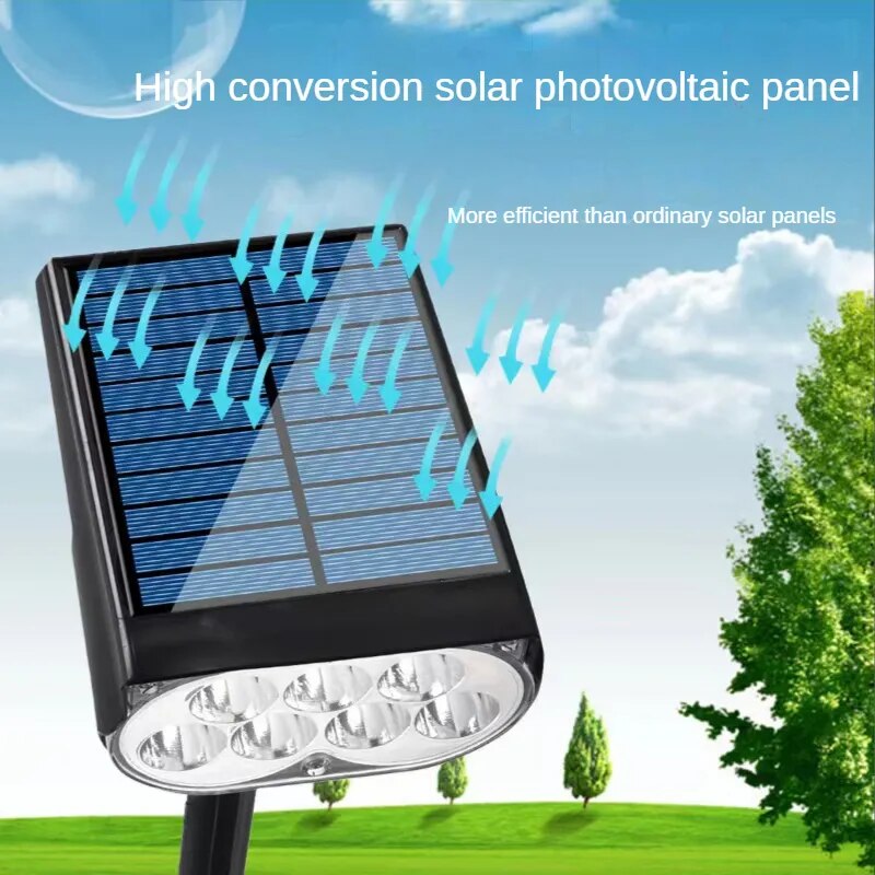 ZK40 Solar LED Light Adjustable Solar Spotlight Ground IP65 Waterproof Landscape Wall Lamp Outdoor Lighting Lawn Lights