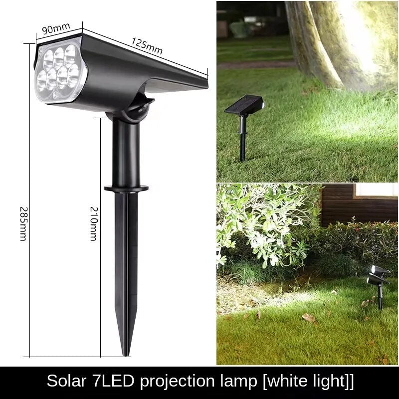 ZK40 Solar LED Light Adjustable Solar Spotlight Ground IP65 Waterproof Landscape Wall Lamp Outdoor Lighting Lawn Lights