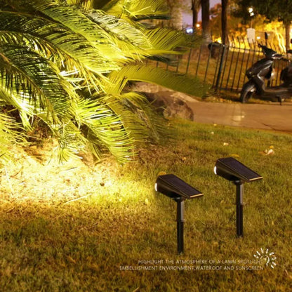 ZK40 Solar LED Light Adjustable Solar Spotlight Ground IP65 Waterproof Landscape Wall Lamp Outdoor Lighting Lawn Lights